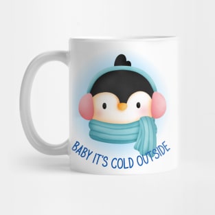 Cute Penguin in Earmuffs Mug